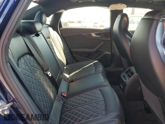 2018 Audi S4 Premium Plus with VIN WAUB4AF47JA145008, listed as a Copart auction lot 76838024 with 64,701 mi miles and Salvage Title. Bid and sale history available at carsss.com. Image 10.