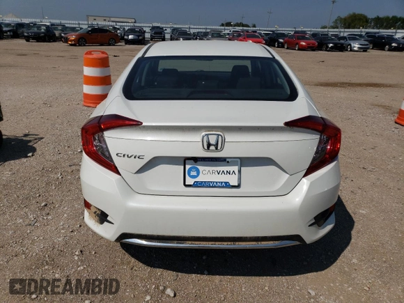2019 Honda Civic LX with VIN 2HGFC2F61KH504677, listed as a Copart auction lot 66871514 with 88,385 mi miles and Salvage Title. Bid and sale history available at DreamBid. Image 6.