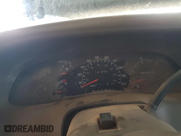 2000 Ford F-350 XL with VIN 1FTSF31F1YEE04323, listed as a Copart auction lot 46027985 with 191,682 mi miles and Salvage Title. Bid and sale history available at DreamBid. Image 9.
