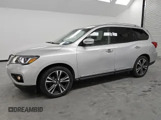 2020 Nissan Pathfinder Platinum z VIN 5N1DR2DN6LC602375, wystawiony jako Copart lot #55337505 z przebiegiem 119 072 mil mil oraz Czysty tytuł • Clean title. Historia ofert i sprzedaży dostępna na DreamBid. Obrazek 1.
