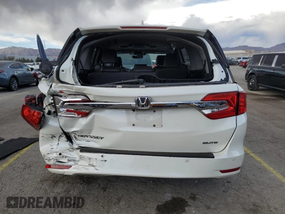 2018 Honda Odyssey Elite with VIN 5FNRL6H99JB066053, listed as a Copart auction lot 51963595 with 139,504 mi miles and Salvage Title. Bid and sale history available at carsss.com. Image 6.
