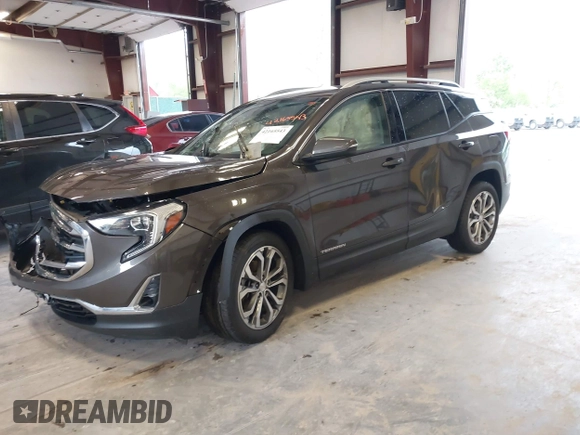 2020 GMC Terrain SLT with VIN 3GKALPEX5LL219445, listed as a IAAI auction lot 42165543 with 57,652 mi miles and . Bid and sale history available at DreamBid. Image 2.
