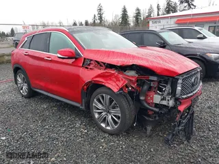 2022 Infiniti QX50 SENSORY with VIN 3PCAJ5EB8NF120615, listed as a IAAI auction lot 41644688 with 16,575 mi miles. Bid and sale history available at carsss.com. Image 1.
