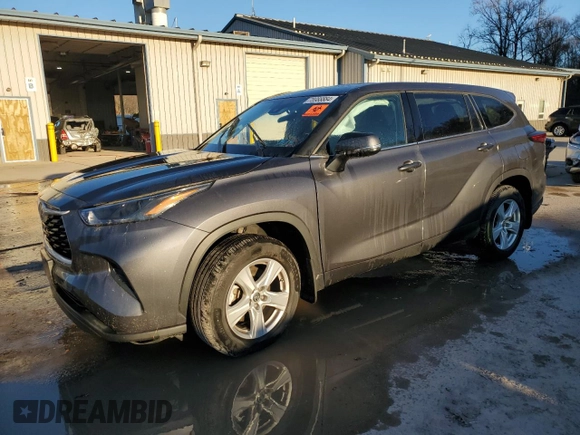 2022 Toyota Highlander L z VIN 5TDCZRBH4NS167654, wystawiony jako Copart lot #78988884 z przebiegiem 43 416 mil mil oraz Szkoda całkowita • Salvage title. Historia ofert i sprzedaży dostępna na DreamBid. Obrazek 1.