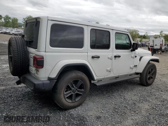 2021 Jeep Wrangler Unlimited Sahara with VIN 1C4HJXEN7MW563272, listed as a Copart auction lot 57398575 with 73,861 mi miles and Salvage title. Bid and sale history available at DreamBid. Image 3.