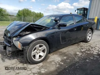 2013 Dodge Charger Police with VIN 2C3CDXAT7DH592408, listed as a Copart auction lot 54678835 with 180,084 mi miles and Salvage Title. Bid and sale history available at DreamBid. Image 1.