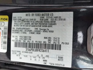 2015 Ford Fusion SE Hybrid с VIN 3FA6P0LU0FR236411, выставлен на аукционе IAAI как лот 42553364 с пробегом 150 133 миль миль и . История ставок и продаж доступна на DreamBid. Изображение 9.