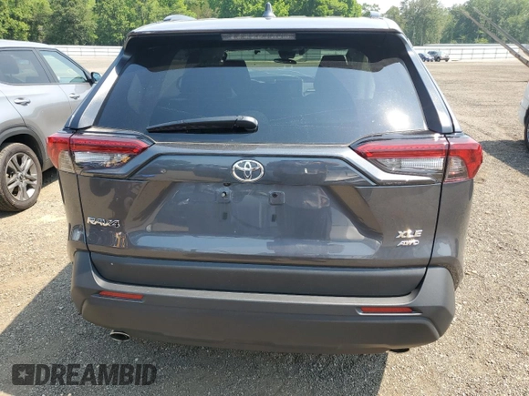2024 Toyota RAV4 XLE with VIN 2T3P1RFVXRC484711, listed as a Copart auction lot 60511415 with 9,836 mi miles and Salvage title. Bid and sale history available at DreamBid. Image 6.