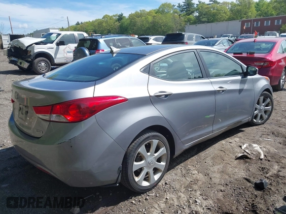 2013 Hyundai Elantra GLS with VIN KMHDH4AE8DU536524, listed as a IAAI auction lot 42213194 with 178,343 mi miles and . Bid and sale history available at DreamBid. Image 4.
