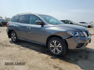 2017 Nissan Pathfinder SL with VIN 5N1DR2MM1HC611323, listed as a Copart auction lot 59956795 with 80,317 mi miles and Salvage title. Bid and sale history available at DreamBid. Image 4.