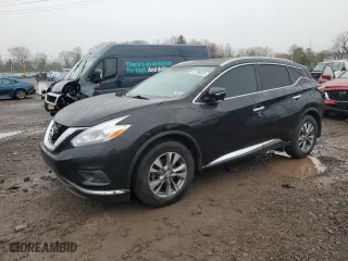 2015 Nissan Murano SL with VIN 5N1AZ2MH1FN208580, listed as a Copart auction lot 51736635 with 74,962 mi miles and Salvage Title. Bid and sale history available at carsss.com. Image 1.