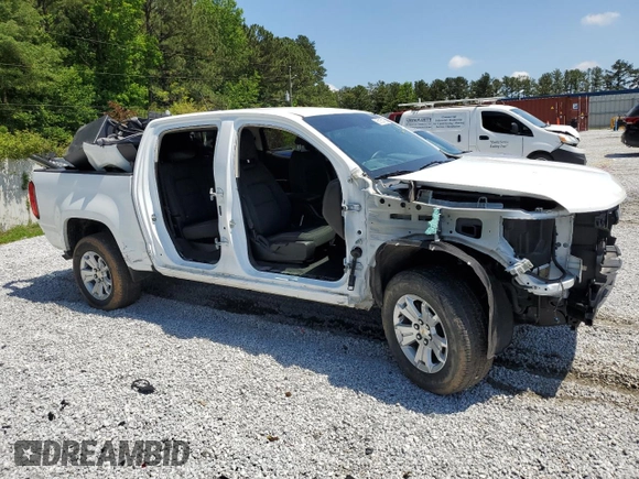 2022 Chevrolet Colorado 2WD LT with VIN 1GCGSCEAXN1109126, listed as a Copart auction lot 55135105 with 44,326 mi miles and Salvage title. Bid and sale history available at DreamBid. Image 4.