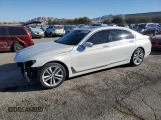 2019 BMW 7 Series 750i xDrive with VIN WBA7F2C50KB240508, listed as a Copart auction lot 80551464 with 51,271 mi miles and Salvage Title. Bid and sale history available at carsss.com. Image 1.