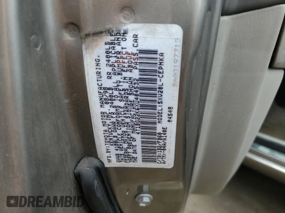 1999 Toyota Camry LE с VIN 4T1BG22K6XU404532, выставлен на аукционе Copart как лот 57449655 с пробегом 173 587 миль миль и Списание • Salvage title. История ставок и продаж доступна на DreamBid. Изображение 12.