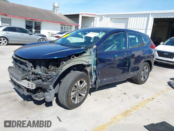 2019 Honda CR-V LX with VIN 2HKRW5H37KH415257, listed as a IAAI auction lot 41879318 with 156,721 mi miles. Bid and sale history available at carsss.com. Image 2.