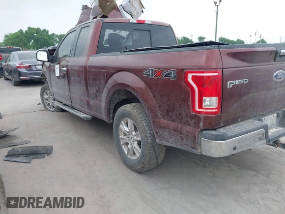 2016 Ford F-150 XLT with VIN 1FTEX1EP9GFD17294, listed as a IAAI auction lot 41905057 with 126,270 mi miles. Bid and sale history available at carsss.com. Image 3.