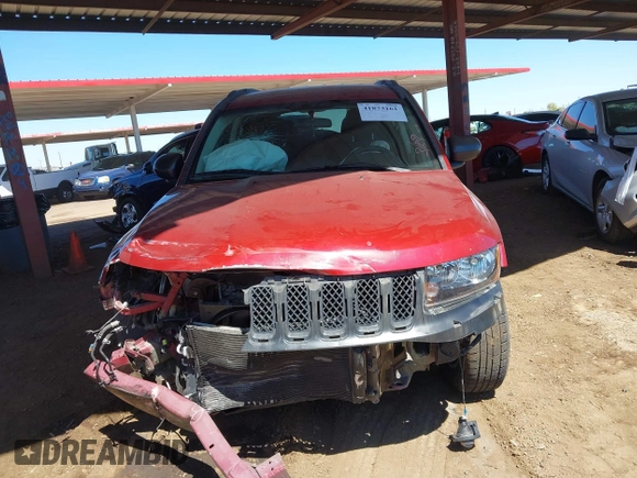 2015 Jeep Compass Sport with VIN 1C4NJCBA8FD413229, listed as a IAAI auction lot 41873161 with 72,976 mi miles. Bid and sale history available at carsss.com. Image 12.