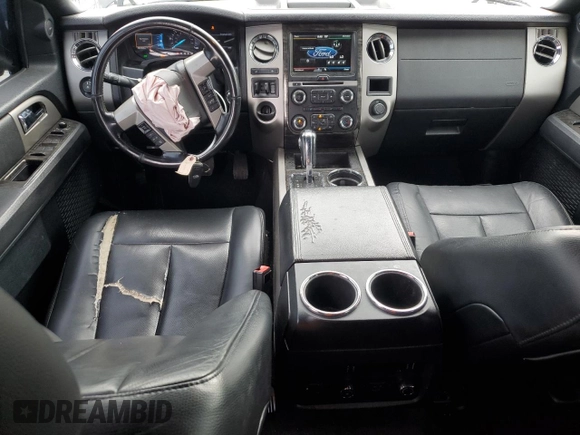 2015 Ford Expedition Max Limited with VIN 1FMJK1KT1FEF07587, listed as a Copart auction lot 62125415 with 160,729 mi miles and Salvage title. Bid and sale history available at DreamBid. Image 8.