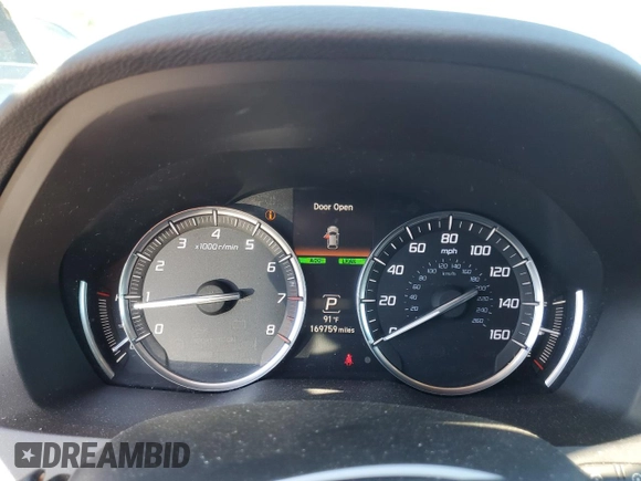 2016 Acura MDX with VIN 5FRYD4H25GB015303, listed as a Copart auction lot 60647054 with 169,759 mi miles and Salvage Title. Bid and sale history available at carsss.com. Image 9.
