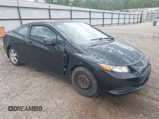 2012 Honda Civic Cpe LX with VIN 2HGFG3B59CH565932, listed as a IAAI auction lot 41949011 with 213,786 mi miles. Bid and sale history available at carsss.com. Image 1.