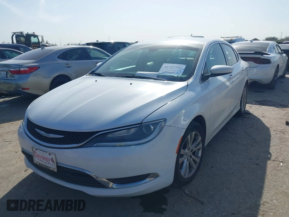 2016 Chrysler 200 Limited with VIN 1C3CCCAB1GN126326, listed as a IAAI auction lot 41747701 with 133,654 mi miles. Bid and sale history available at carsss.com. Image 2.