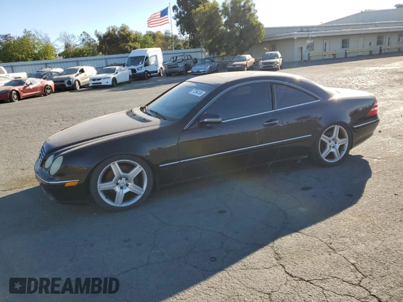 2002 Mercedes-Benz CL 500/600 z VIN WDBPJ75J32A023824, wystawiony jako Copart lot #77254134 z przebiegiem 187 807 mil mil oraz Szkoda całkowita • Salvage title. Historia ofert i sprzedaży dostępna na DreamBid. Obrazek 1.