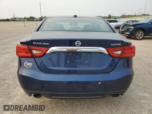 2017 Nissan Maxima Platinum with VIN 1N4AA6AP8HC442914, listed as a Copart auction lot 59187135 with 134,660 mi miles and Salvage title. Bid and sale history available at DreamBid. Image 6.