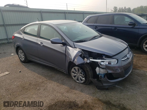 2017 Hyundai Accent SE with VIN KMHCT4AE8HU292258, listed as a Copart auction lot 58053353 with 26,635 mi miles. Bid and sale history available at carsss.com. Image 4.