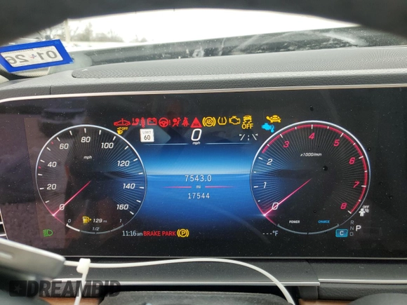 2024 Mercedes-Benz GLS 450 with VIN 4JGFF5KE8RB125341, listed as a Copart auction lot 43917165 with 17,544 mi miles and Salvage title. Bid and sale history available at DreamBid. Image 9.