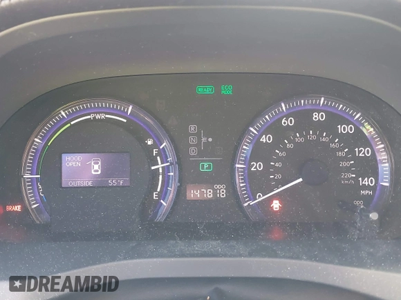 2010 Lexus HS 250h with VIN JTHBB1BA5A2027813, listed as a IAAI auction lot 42044072 with 147,818 mi miles. Bid and sale history available at carsss.com. Image 7.