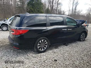 2023 Honda Odyssey EX-L with VIN 5FNRL6H69PB048988, listed as a Copart auction lot 50163455 with 35,475 mi miles and Salvage Title. Bid and sale history available at carsss.com. Image 3.