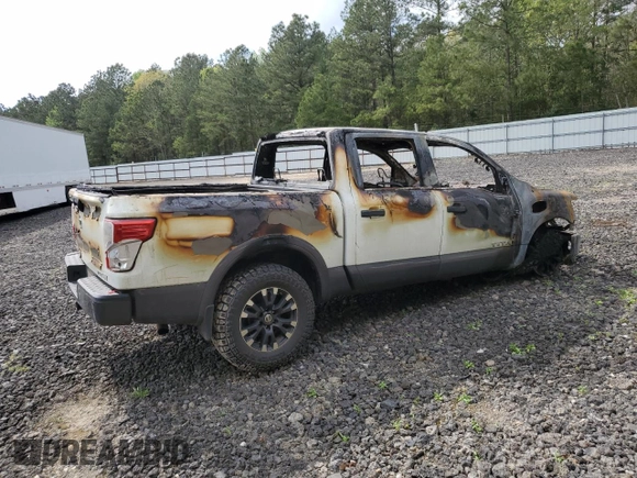 2017 Nissan Titan Pro-4X with VIN 1N6AA1E55HN517107, listed as a Copart auction lot 50836265 with Not provided miles and Non repairable. Bid and sale history available at DreamBid. Image 3.