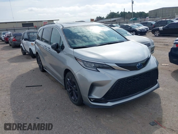 2021 Toyota Sienna XSE with VIN 5TDDRKEC6MS047574, listed as a IAAI auction lot 41688890 with 54,228 mi miles and . Bid and sale history available at DreamBid. Image 1.