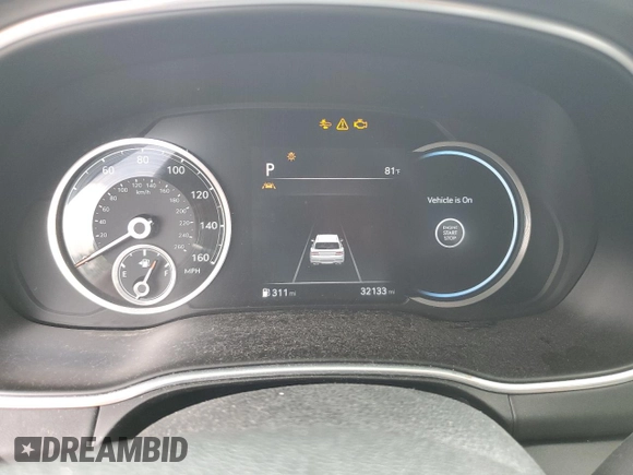 2021 Genesis GV80 with VIN KMUHB4SB6MU061433, listed as a Copart auction lot 54241015 with 32,133 mi miles and Salvage title. Bid and sale history available at DreamBid. Image 9.