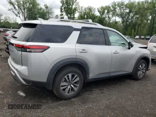 2023 Nissan Pathfinder SL with VIN 5N1DR3CC9PC242434, listed as a Copart auction lot 63191855 with 31,893 mi miles and Salvage title. Bid and sale history available at DreamBid. Image 3.