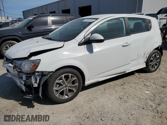 2019 Chevrolet Sonic LT with VIN 1G1JD6SB0K4118144, listed as a Copart auction lot 52004845 with 43,310 mi miles and Non repairable. Bid and sale history available at DreamBid. Image 1.