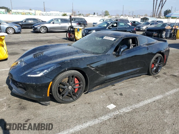 2016 Chevrolet Corvette Z51 3LT with VIN 1G1YM2D72G5115814, listed as a Copart auction lot 89352015 with 43,692 mi miles and Salvage title. Bid and sale history available at DreamBid. Image 1.