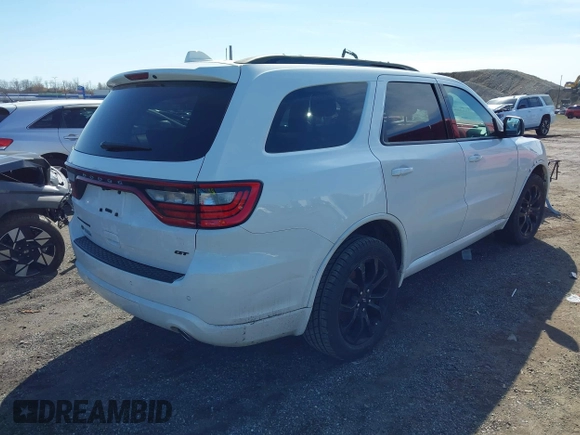2019 Dodge Durango GT Plus with VIN 1C4RDJDG6KC561006, listed as a IAAI auction lot 41819583 with 53,395 mi miles and . Bid and sale history available at DreamBid. Image 4.