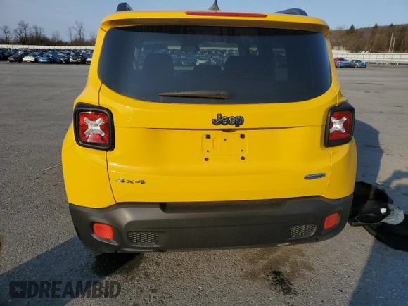 2017 Jeep Renegade Altitude with VIN ZACCJBBH0HPF86178, listed as a Copart auction lot 48232305 with 87,129 mi miles and Salvage title. Bid and sale history available at DreamBid. Image 6.