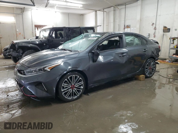 2024 Kia Forte GT with VIN 3KPF44AC5RE720056, listed as a Copart auction lot 50938935 with 44,705 mi miles and Salvage Title. Bid and sale history available at carsss.com. Image 1.
