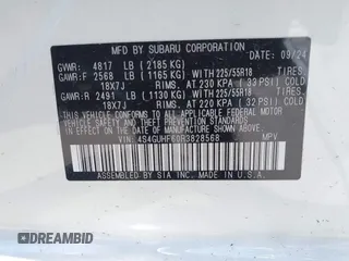 2024 Subaru Crosstrek Special Sports z VIN 4S4GUHF60R3828568, wystawiony jako IAAI lot #42218261 z przebiegiem 5 218 mil mil oraz . Historia ofert i sprzedaży dostępna na DreamBid. Obrazek 9.