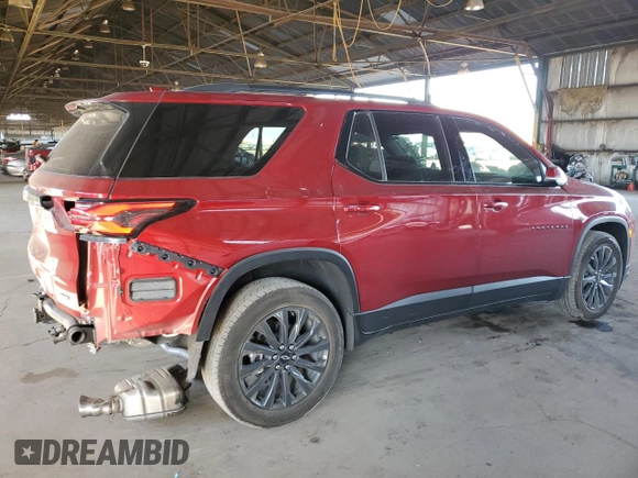 2023 Chevrolet Traverse RS with VIN 1GNERJKW7PJ160679, listed as a Copart auction lot 89330925 with 31,470 mi miles and Salvage Title. Bid and sale history available at carsss.com. Image 3.