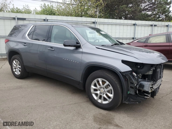 2018 Chevrolet Traverse LS with VIN 1GNERFKW2JJ241836, listed as a Copart auction lot 53277465 with 72,352 mi miles and Salvage Title. Bid and sale history available at carsss.com. Image 4.
