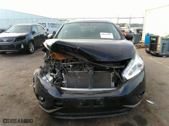 2016 Nissan Murano SL with VIN 5N1AZ2MH3GN105923, listed as a IAAI auction lot 40622962 with 107,922 mi miles. Bid and sale history available at carsss.com. Image 12.