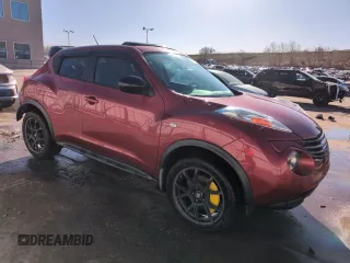 2013 Nissan Juke SV with VIN JN8AF5MV9DT211373, listed as a Copart auction lot 53078655 with Not Provided miles and Salvage Title. Bid and sale history available at carsss.com. Image 4.