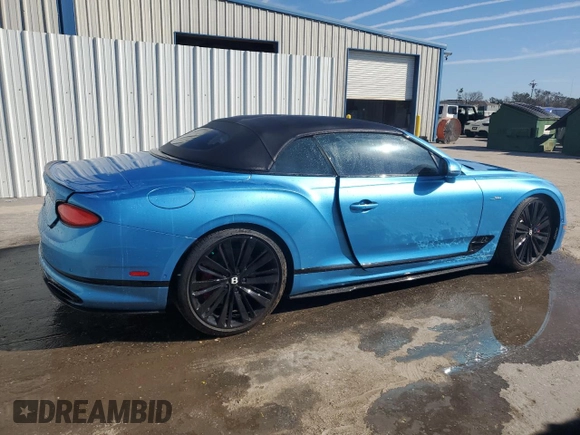 2023 Bentley Continental GT with VIN SCBDT4ZG2PC007396, listed as a Copart auction lot 73963464 with Not Provided miles and Non Repairable. Bid and sale history available at DreamBid. Image 3.