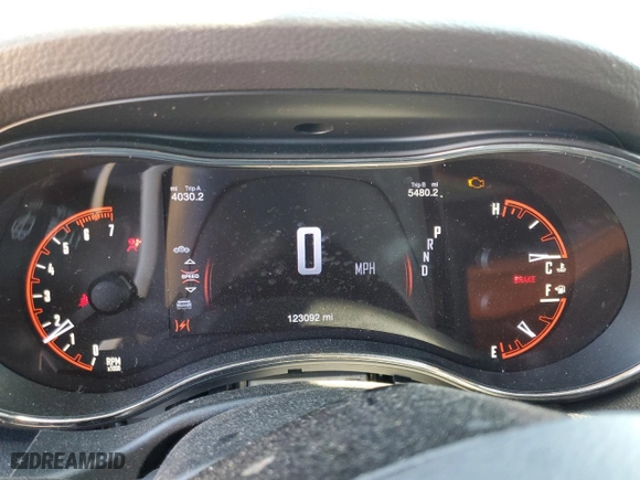 2020 Dodge Durango R/T with VIN 1C4SDJCT4LC130603, listed as a Copart auction lot 77826904 with 123,092 mi miles and Salvage Title. Bid and sale history available at carsss.com. Image 9.