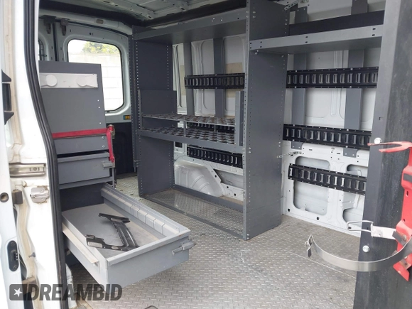 2016 Ford Transit with VIN 1FTBW2CM3GKA02602, listed as a IAAI auction lot 41893596 with 68,299 mi miles. Bid and sale history available at carsss.com. Image 8.