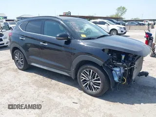 2021 Hyundai Tucson Ultimate with VIN KM8J33ALXMU289579, listed as a IAAI auction lot 42027719 with 95,989 mi miles and . Bid and sale history available at DreamBid. Image 1.