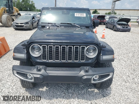 2024 Jeep Wrangler Sahara with VIN 1C4PJXEG0RW335831, listed as a Copart auction lot 61973055 with 15,785 mi miles and Salvage title. Bid and sale history available at DreamBid. Image 5.